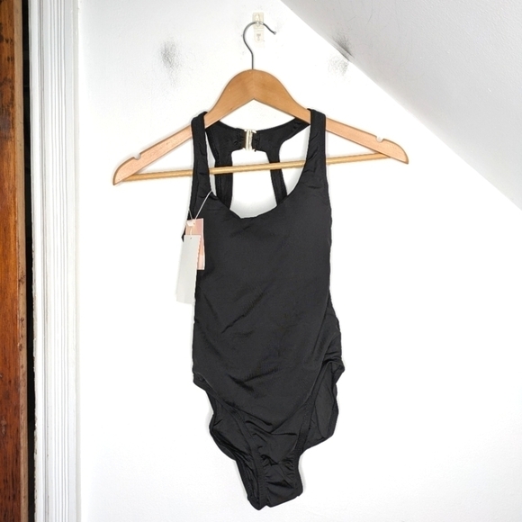 ANDIE SWIM The Catalina One Piece Bathing Suit Swimsuit Black NEW Size XXS - Picture 1 of 9